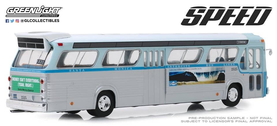 ミニカー GREENLIGHT 1960s GENERAL MOTORS TDH 2525 Speed 1960s General Motors TDH #2525 Los Angeles Bus 1:43