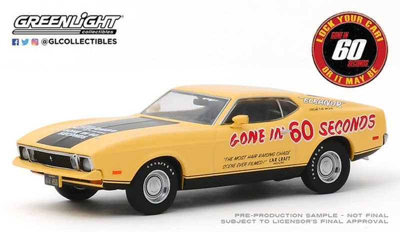 GreenLight Gone in Sixty Seconds (1974) 1973 Ford Mustang Mach 1