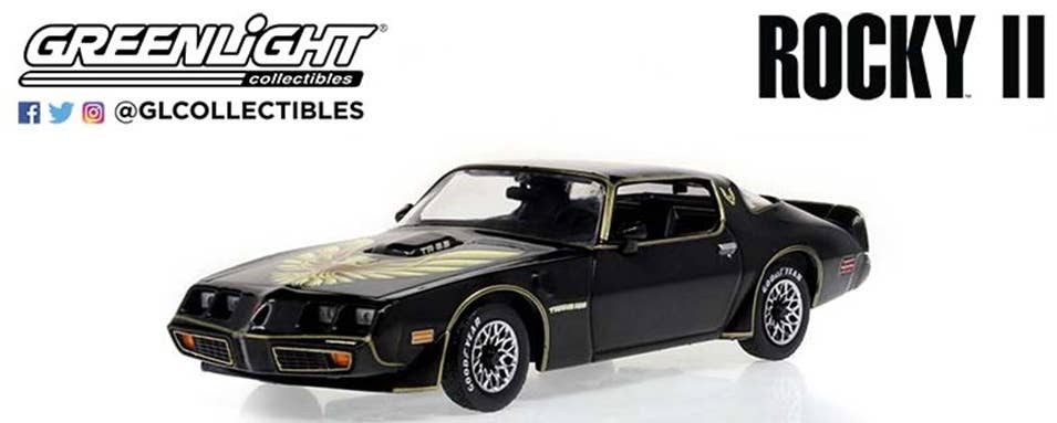 Miniature Greenlight 1/43 – 1979 Pontiac Firebird Trans-Am – Black Rocky II