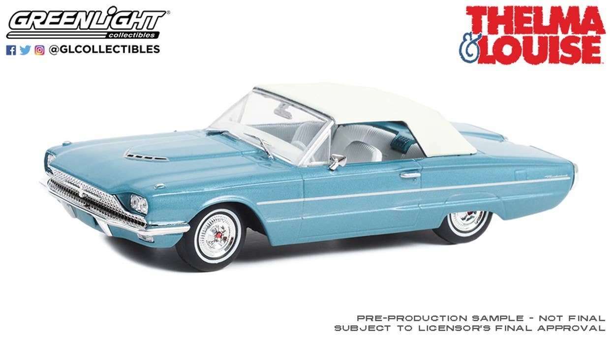 Buy Greenlight 44940-E 1:64 1966 Ford Thunderbird Convertible Car - Black online