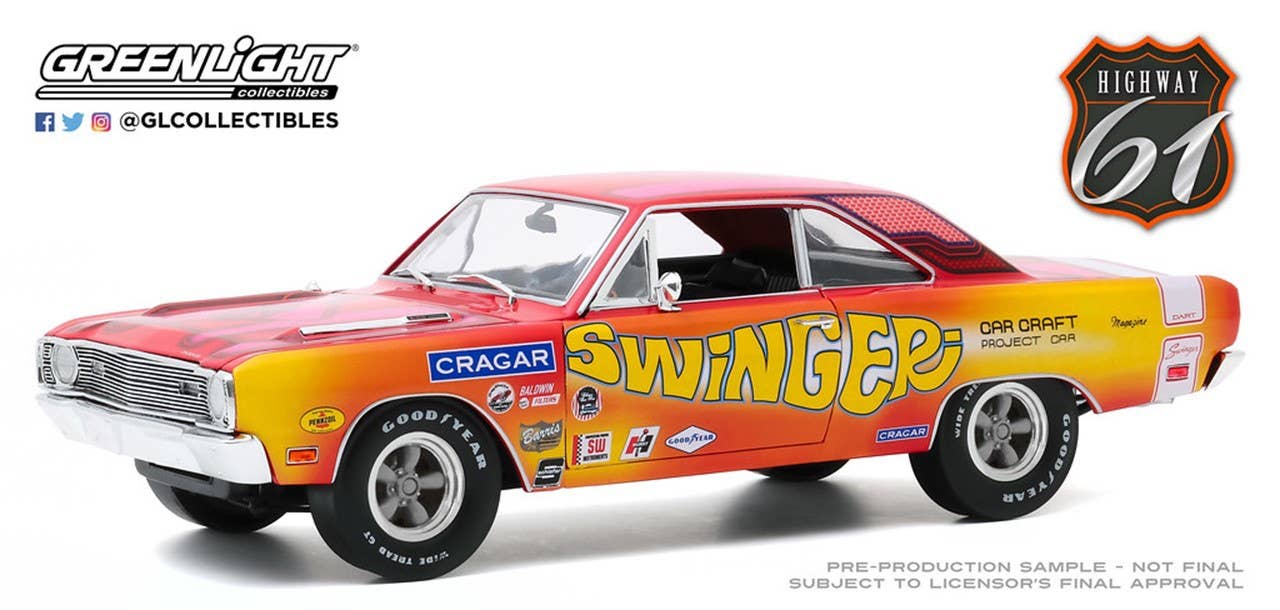 Highway 61 1969 Dodge Dart 340 Swinger Car Craft Project Car | HLJ.com
