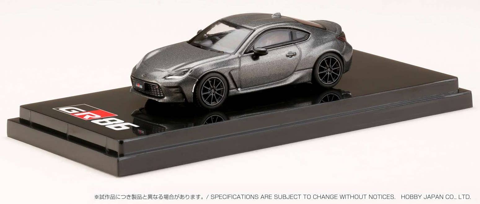 GR86 ミニカー グレー Toyota GR86 RZ Magnetite Gray Metallic | HLJ.com