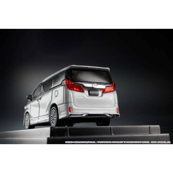 HJ64 1/64 Toyota Alphard Diecast Model - Custom Black Pearl W/ Sunroof, Display Case