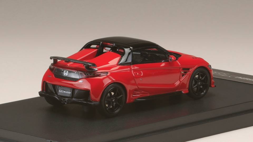 1/43 Honda S660 Mugen RA Optional Car Frame Red