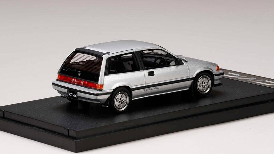 【大特価!!】 Si Civic Honda (AT) HLJ.com | Silver Civic) (Wonder 1984 ミニカー