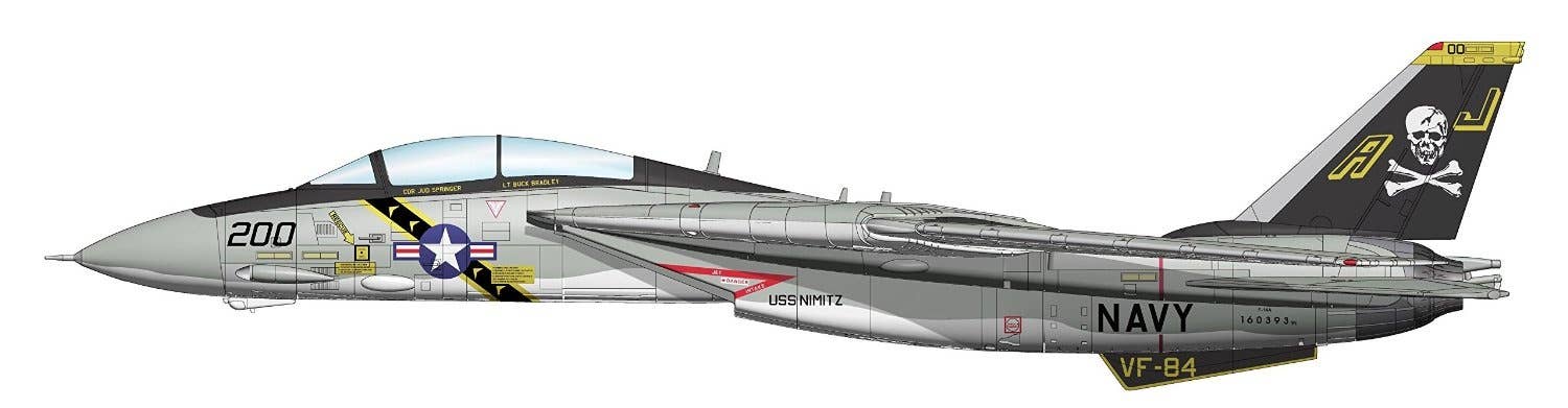 Grumman F-14A BuNo 160393/AJ 200, VF-84 