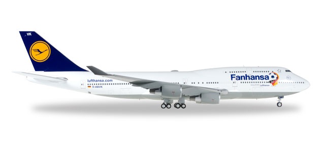 Lufthansa B747-400 Fanhansa D-ABVK Phoenix 1:400