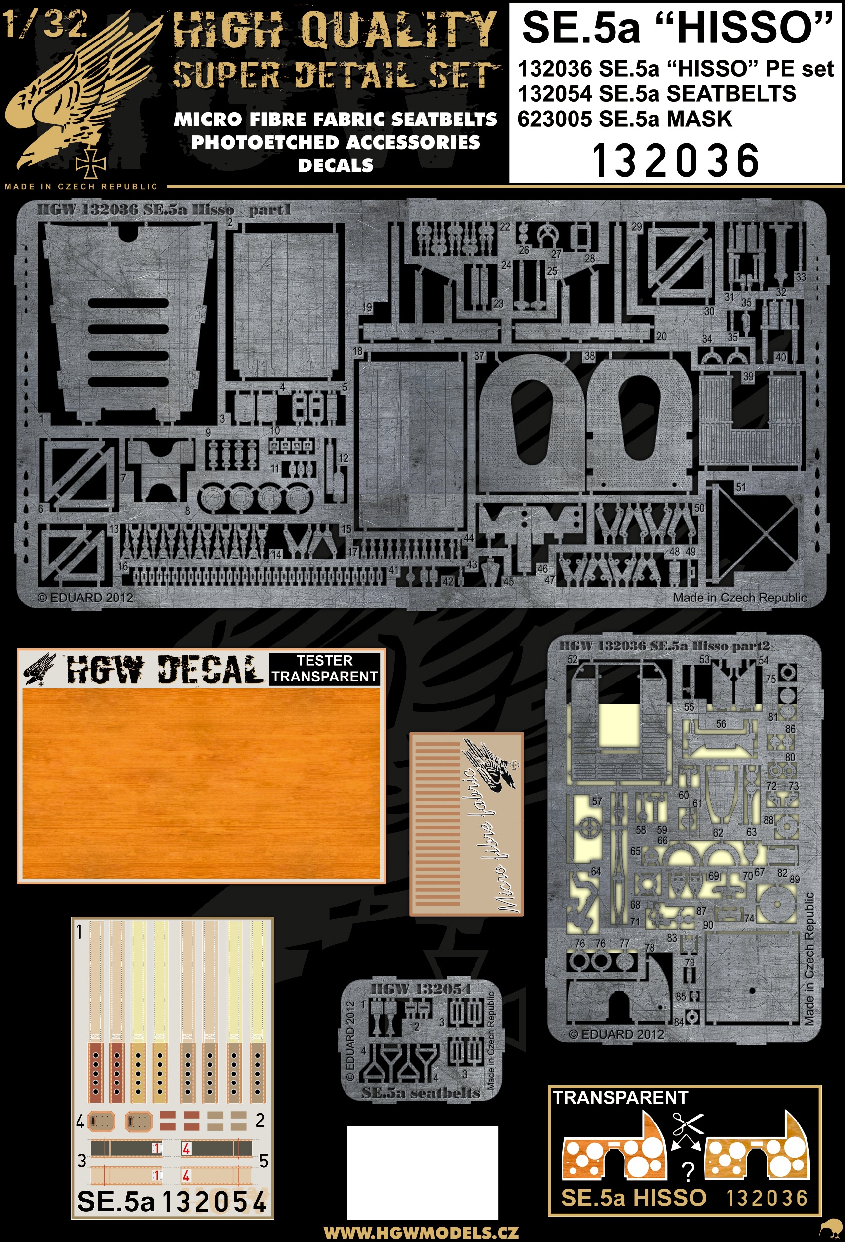 SE.5a HISSO Super Detail Set (for Wingnut Wings) | HLJ.com SE.5a HISSO Super Detail Set (for Wingnut Wings) | HLJ.com