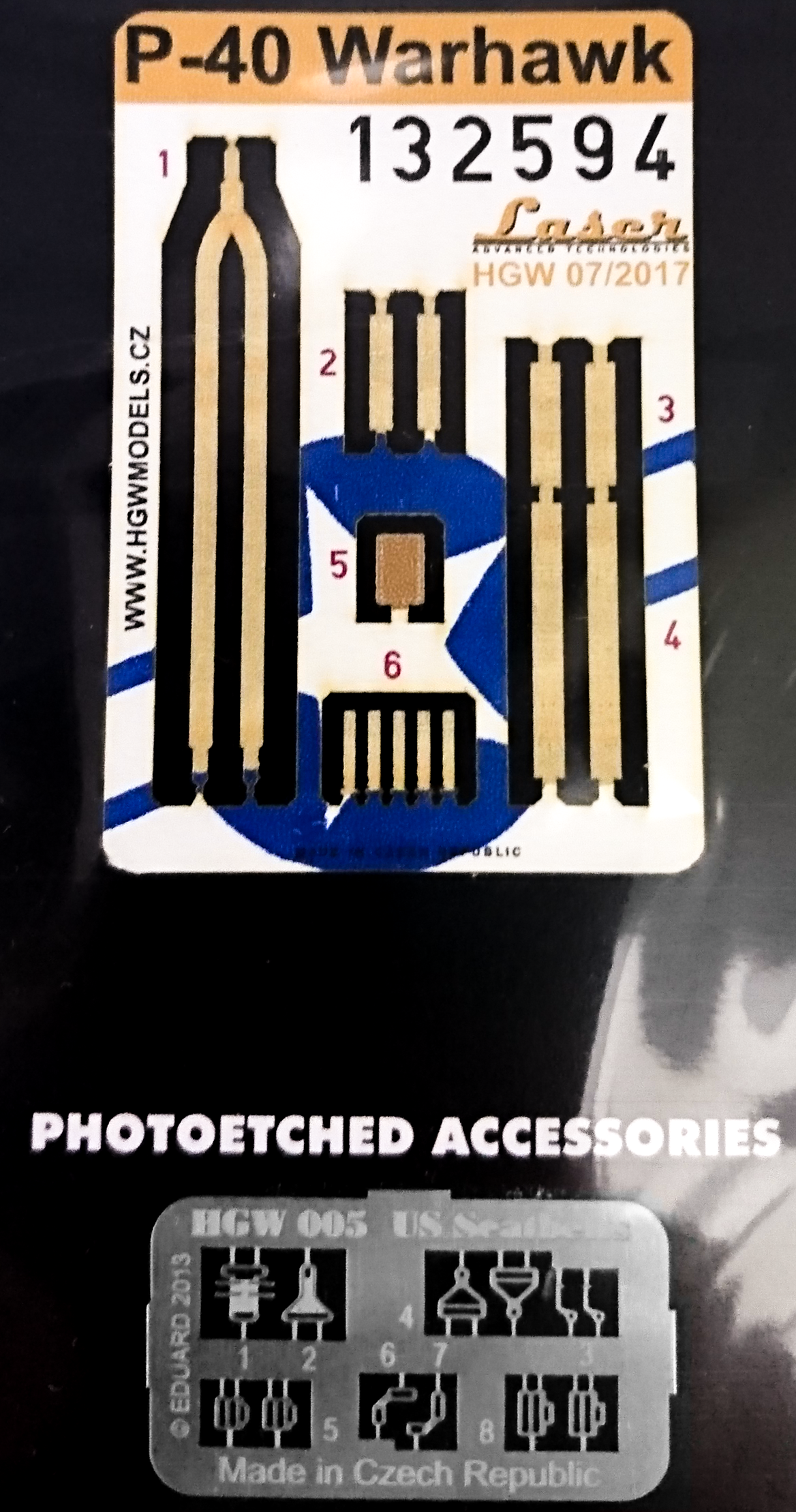 HGW 1/32 scale P-40 Warhawk Seatbelts - aircraft kit accessory - 132594 HGW 1/32 scale P-40 Warhawk Seatbelts - aircraft kit accessory - 132594