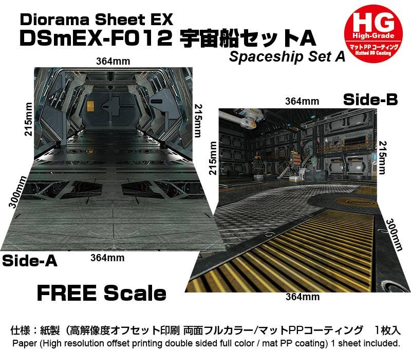 Diorama Sheet EX - HG: Spaceship Set A | HLJ.com