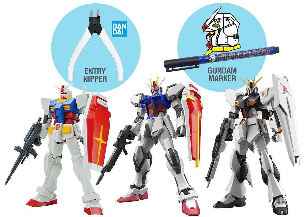 Gundam Entry Grade Boxless Bundle+ (Cheap to Ship!)