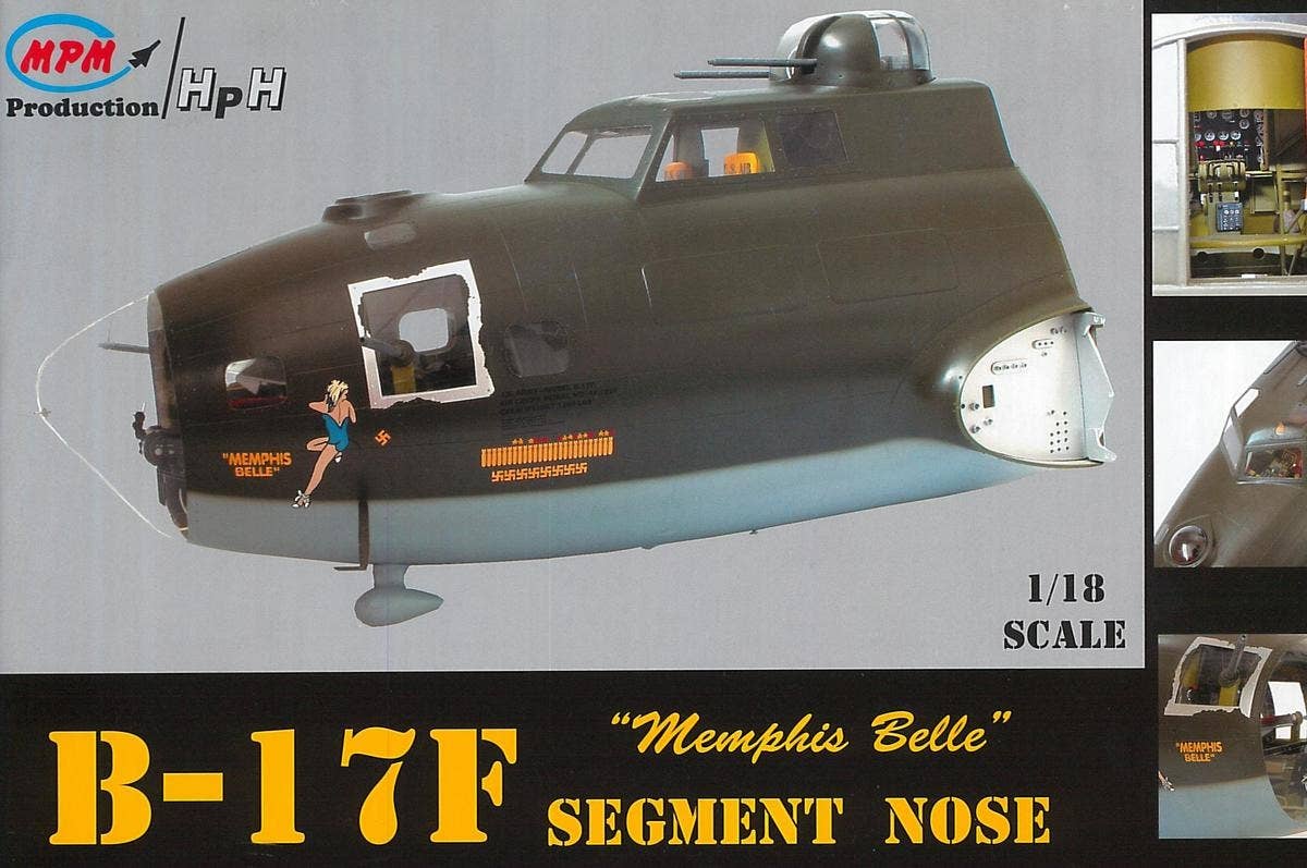 HPHモデルズ 1/18 B-17F (メンフィス・ベル) 機首 完成品 B-17F メンフィスベル (プラモデル) - ホビーサーチ ミリタリー