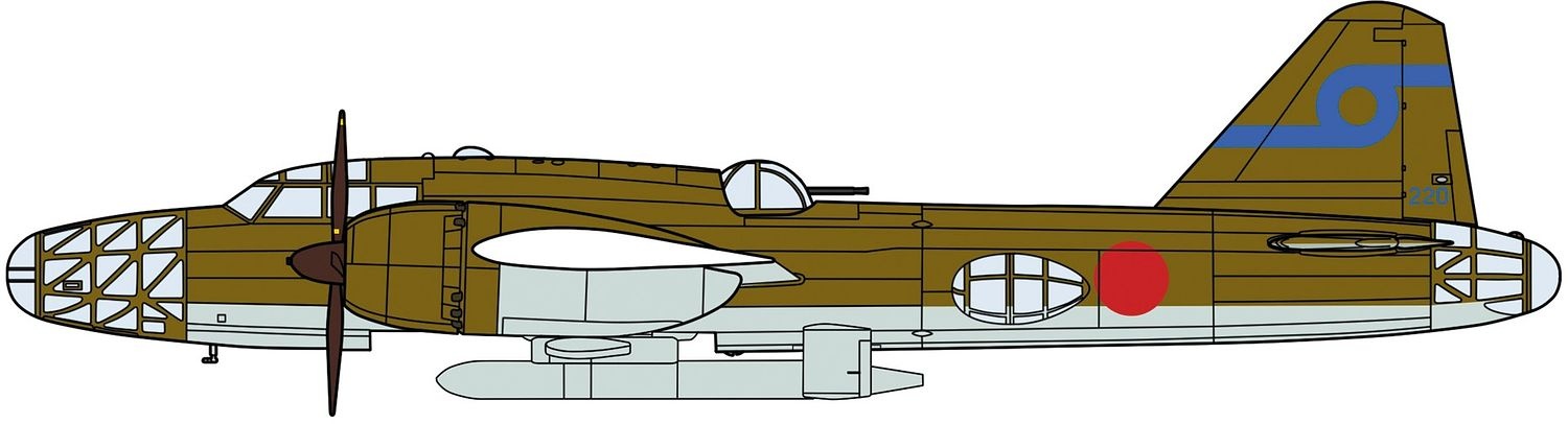 エフトイズ 1/144戦闘機 大型機コレクション2 01.四式重爆撃機