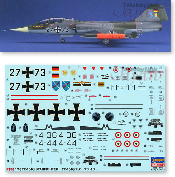 TF-104 G/J Starfighter Resin Cockpit Details for Hasegawa 1/48 Avionix 48014 