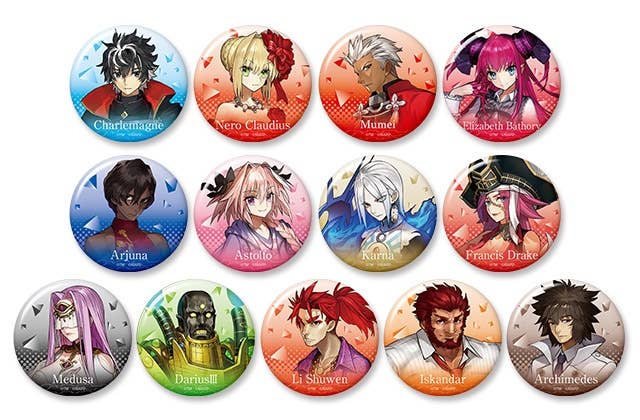 Fate/extella キャラバッジコレクションＡ＆Ｂ【BOX未開封品】 Fate/EXTELLA LINK Can Badge Collection Vol.1: 1Box (50pcs) | HLJ.com