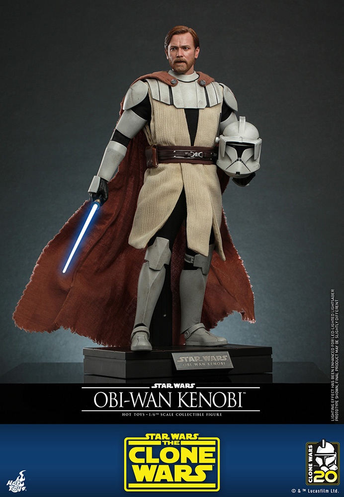 Television Masterpiece - Fully Poseable Figure: Star Wars: The Clone Wars -  Obi-Wan Kenobi