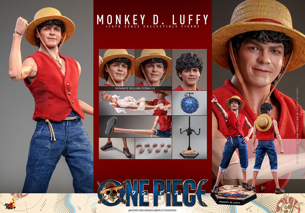 Television Masterpiece - Scale Fully Poseable Figure: ONE PIECE (Netflix) - Monkey  D. Luffy