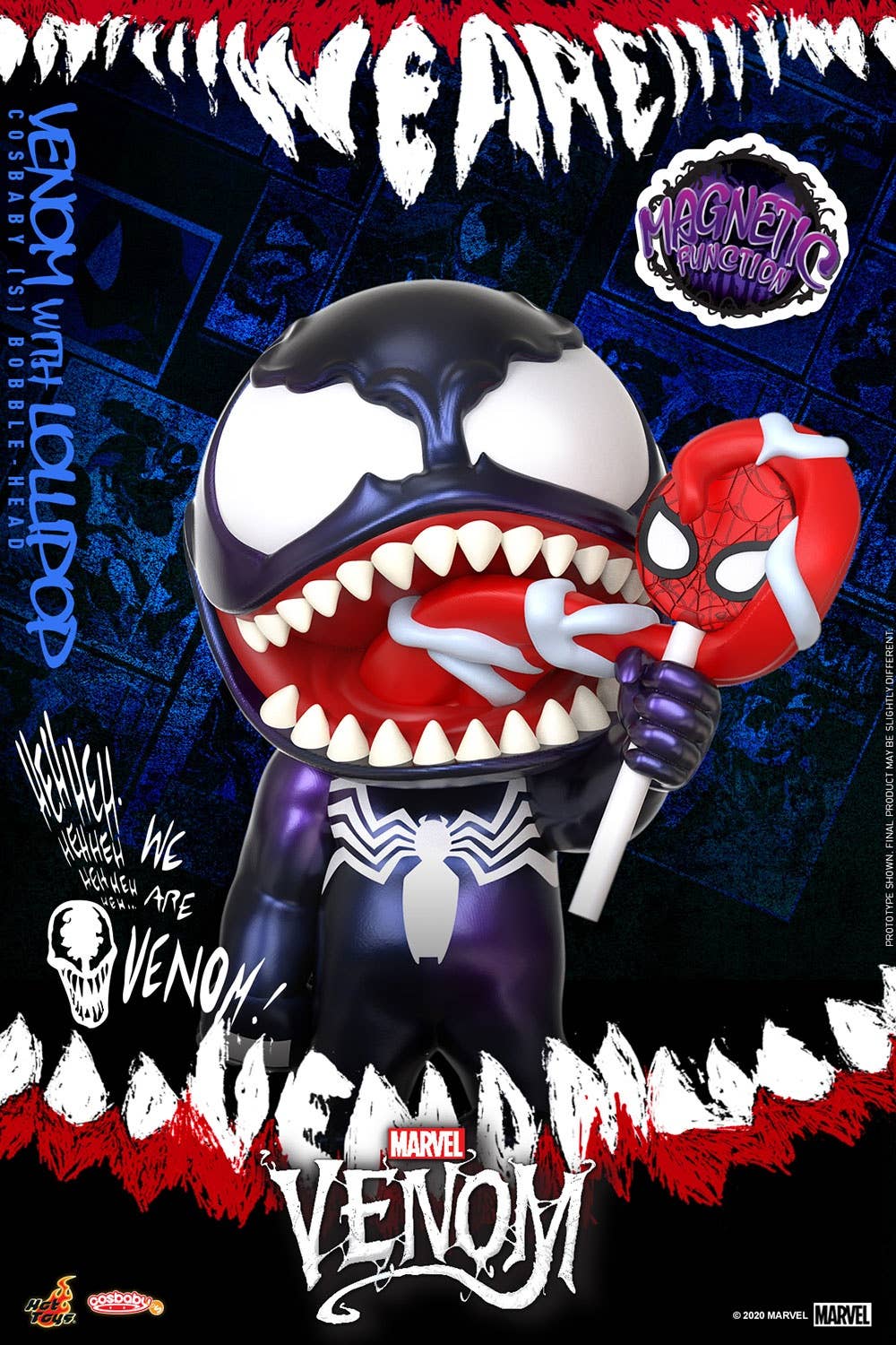 コスベイビー ヴェノムWITH LOLLIPOP Cosbaby - Marvel Comics [Size S] - Venom (with Lollipop