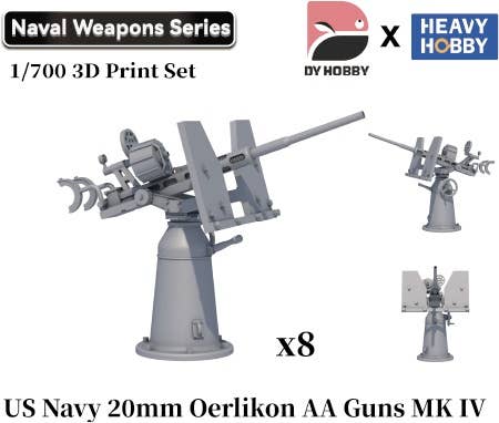 WWII US Navy Oerlikon 20mm Single Machine Gun (MK IV) | HLJ.com