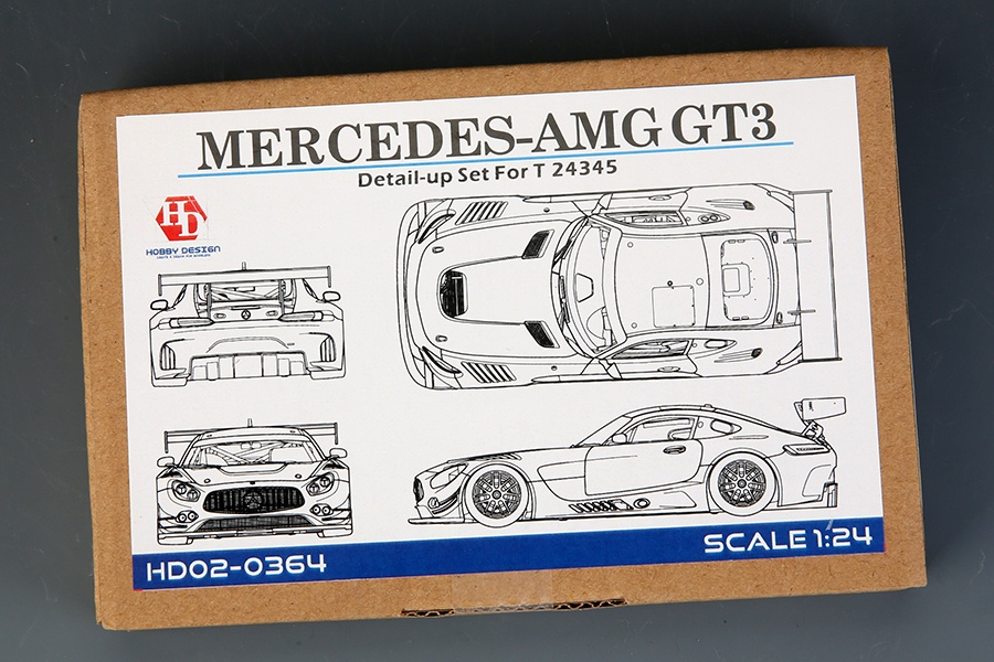 1/24 scale model car kit Mercedes AMG GT3 Evo Package Detail-up Parts For T  (24345)HD03-0658）-Hobby Designarts