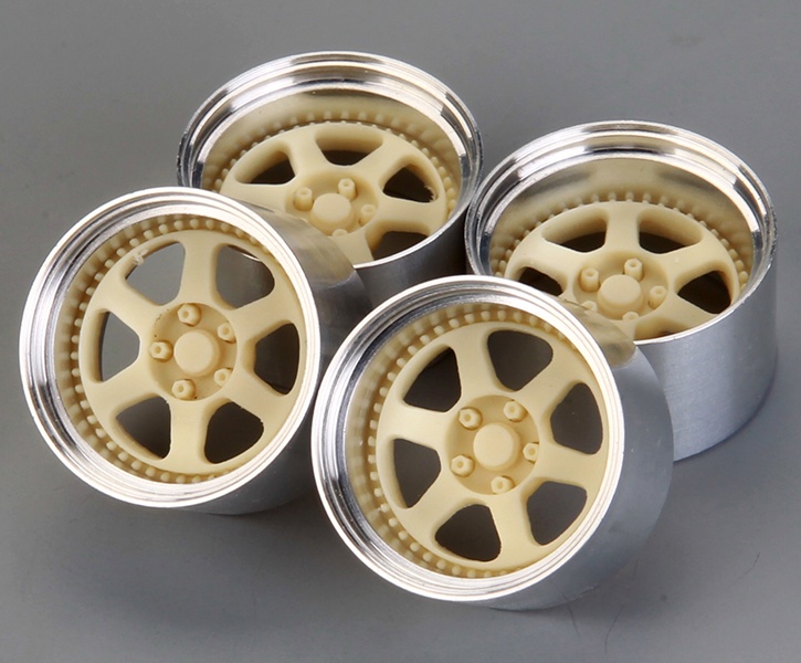 1/25 1/24 Magnum Style Wheels With Exposed Fasteners Resin 21/20 Scale In