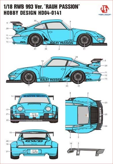 RWB 993 Ver. Rauh Passion | HLJ.com