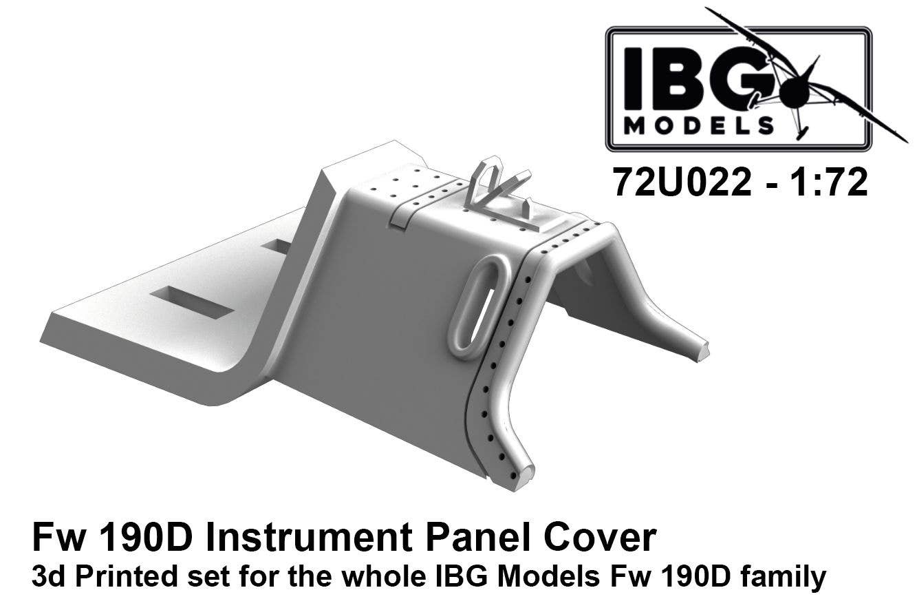 Instrument Panel Cover for Fw190D Series, 3D Print for IBG (72U022 ...