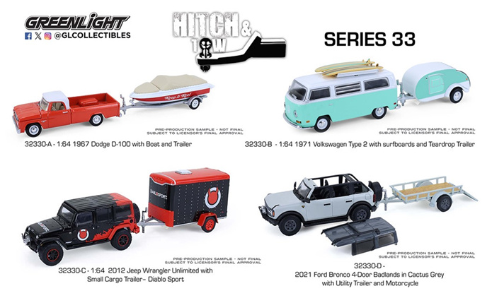 GreenLight Hitch & Tow Series 33 1Box 4pcs | HLJ.com GreenLight Hitch & Tow Series 33 1Box 4pcs | HLJ.com