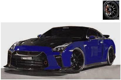 TOP SECRET GT-R (R35) Blue Metallic | HLJ.com 