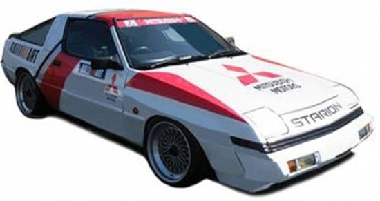 ミニカー Mitsubishi STARION 2600 GSR-VR E-A187A Mitsubishi Starion 2600 GSR-VR (E-A187A) White/Red/Silver