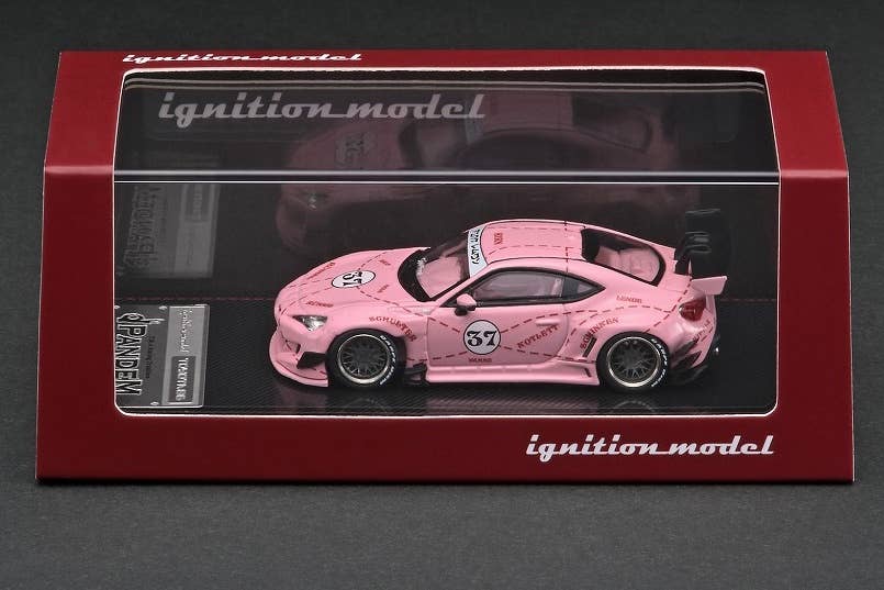 Modèle d'allumage 1/64 Pandem Toyota 86 V3 Bleu Métallisé Ig1751