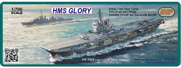 1/700 Royal Navy Aircraft Carrier HMS Glory 1945