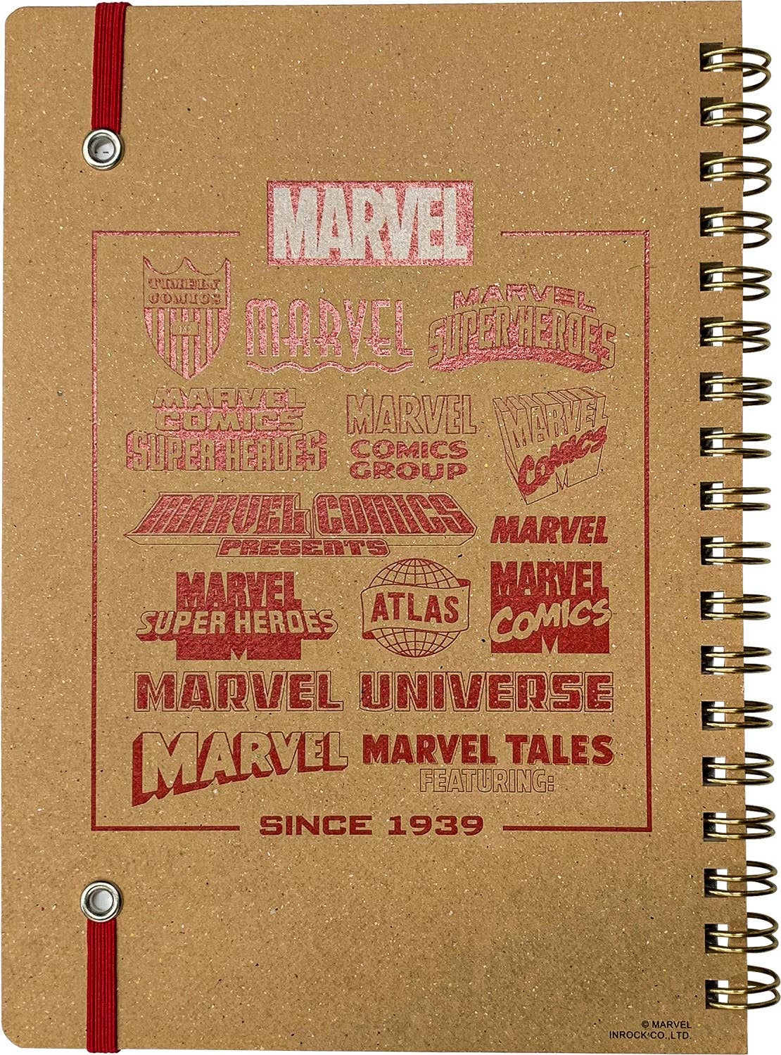 Marvel Notebook Design Label Marvel 80Years Ring Notebook with Rubber Band | HLJ.com