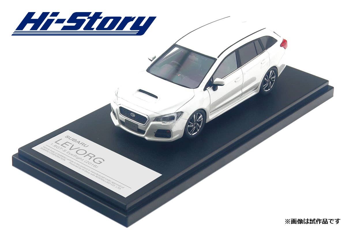 国内外の人気集結！ Eye 1.6GT-S Levorg Subaru Sight Pearl White Crystal (2016) ミニカー