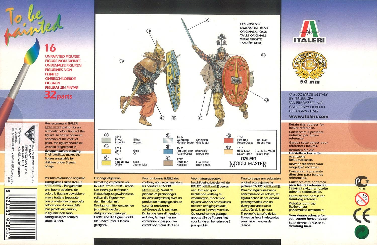 Figurines Zvezda – Guerriers Gaulois II-I Siècle Av. J.-C. – Échelle 1/72 – Neuf Dans Sa Boîte