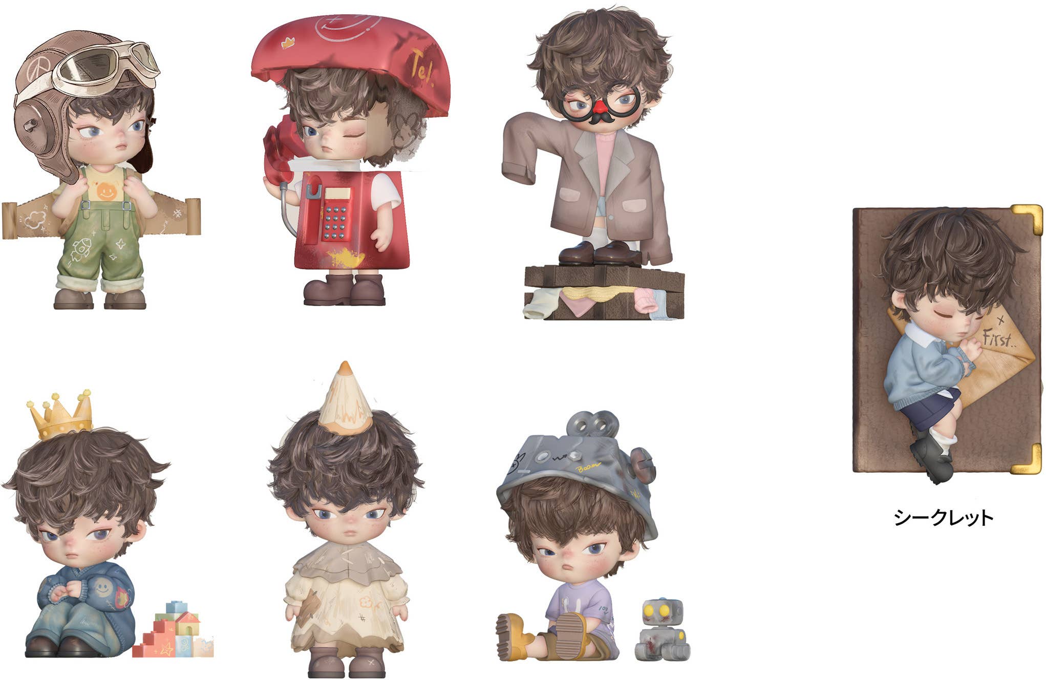 ukio Letters To Nowhere Series Trading Figure 1Box 6pcs | HLJ.com