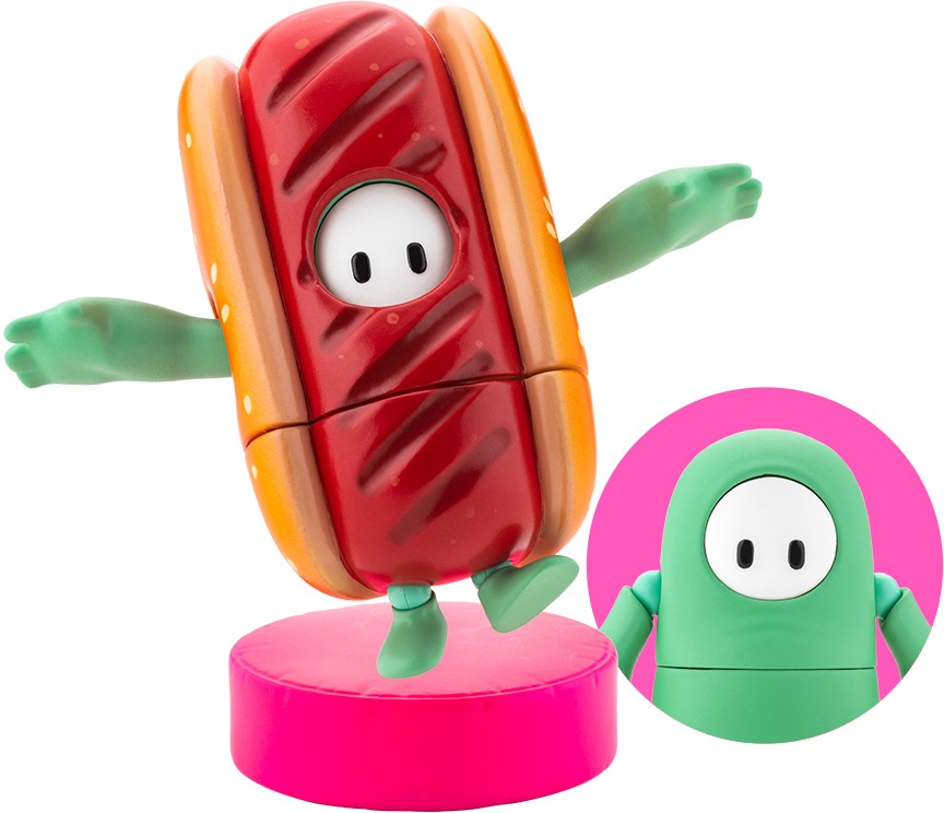 FALL GUYS Action Figure Pack 03: Mint Chocolate/Hot Dog Costume