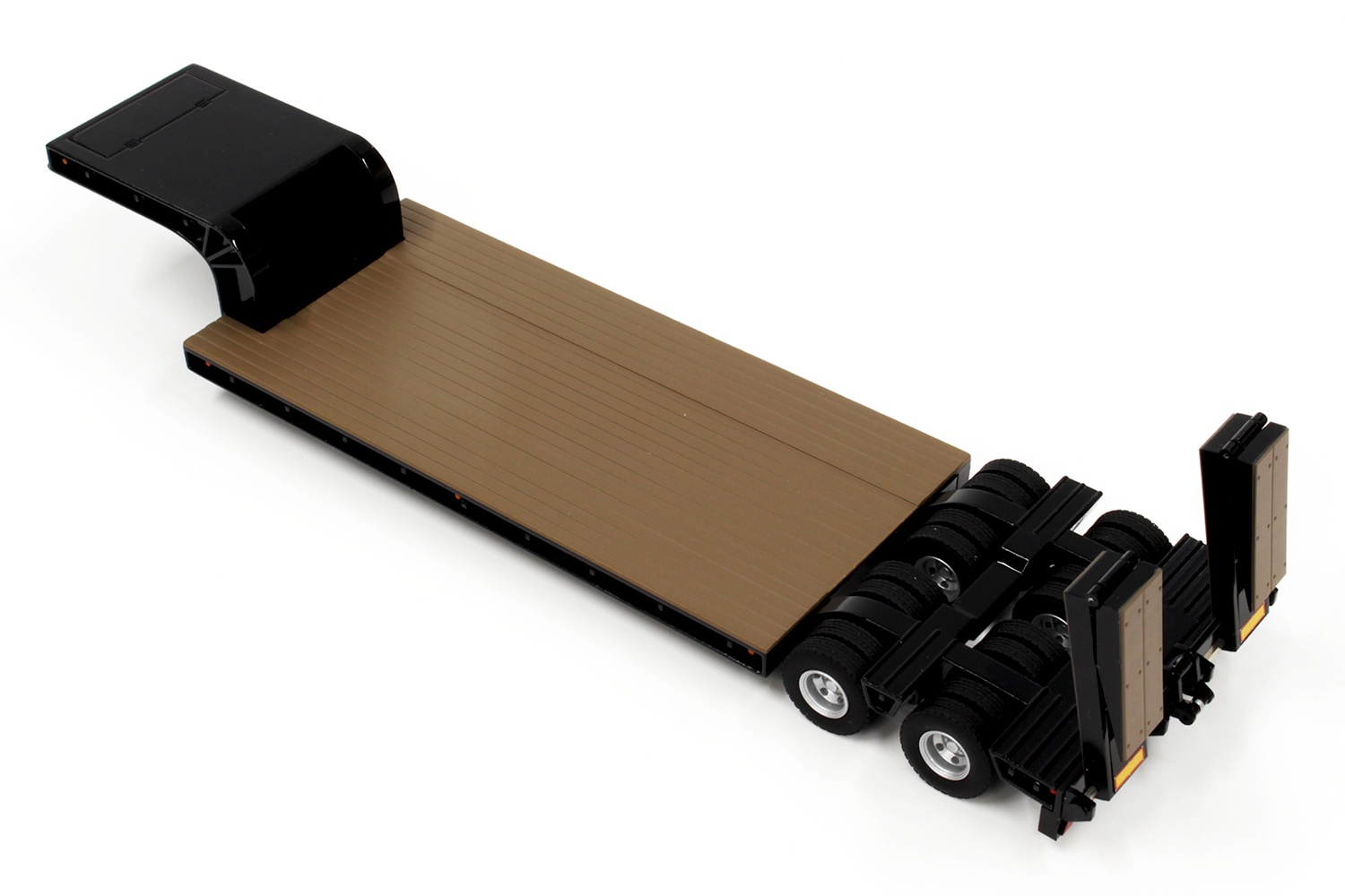 超安い 16 Wheels Black Ramps Folding Hydraulic with Trailer Bed Low ミニカー