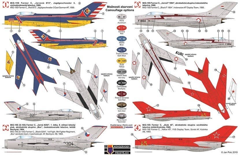 Maquette Mig-19S Farmer C / S-105 – Historic Plastic Models, 1/48, Neuve