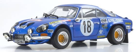 ミニカー Alpine Renault A110 18 1973 Monte Carlo REVIEW: HEADLINER Alpine Renault A110 1800 #7 1973 Tour de