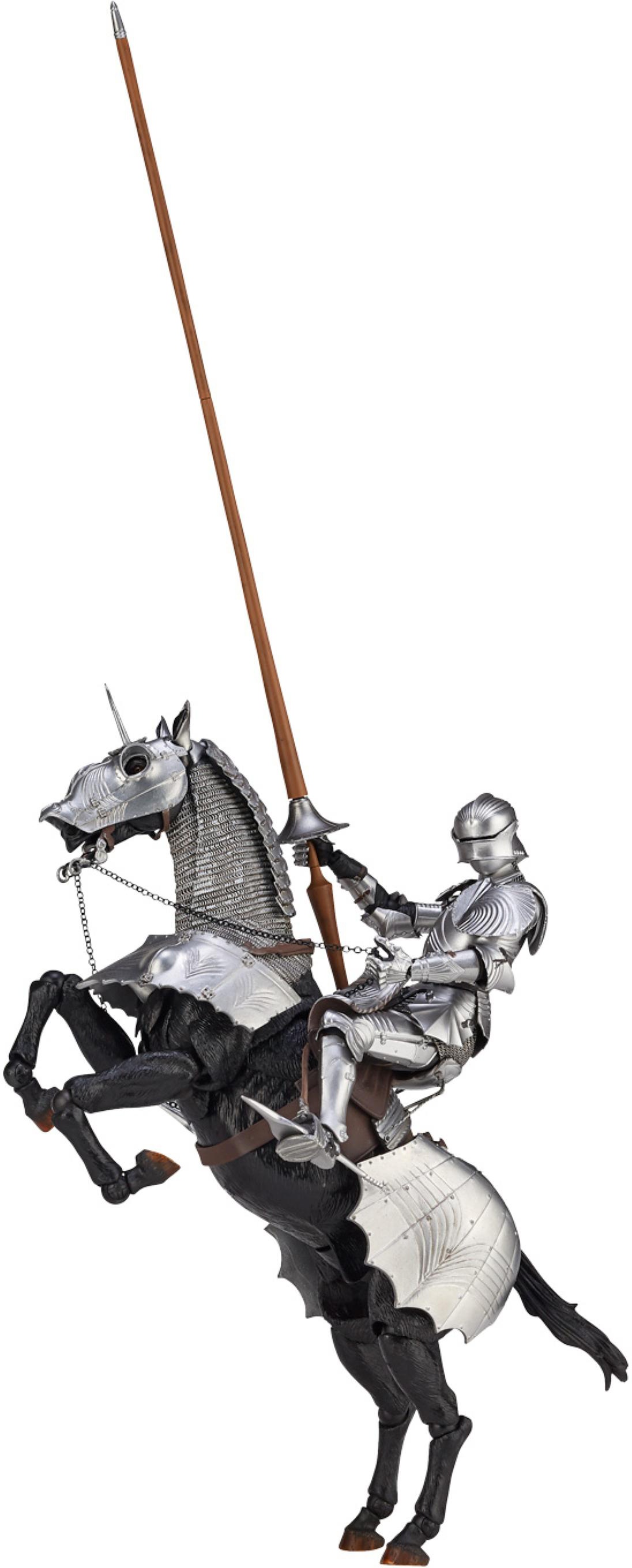 KT Project Takeya Shiki Jizai Okimono: 15th Century Gothic Equestrian Armor  Silver