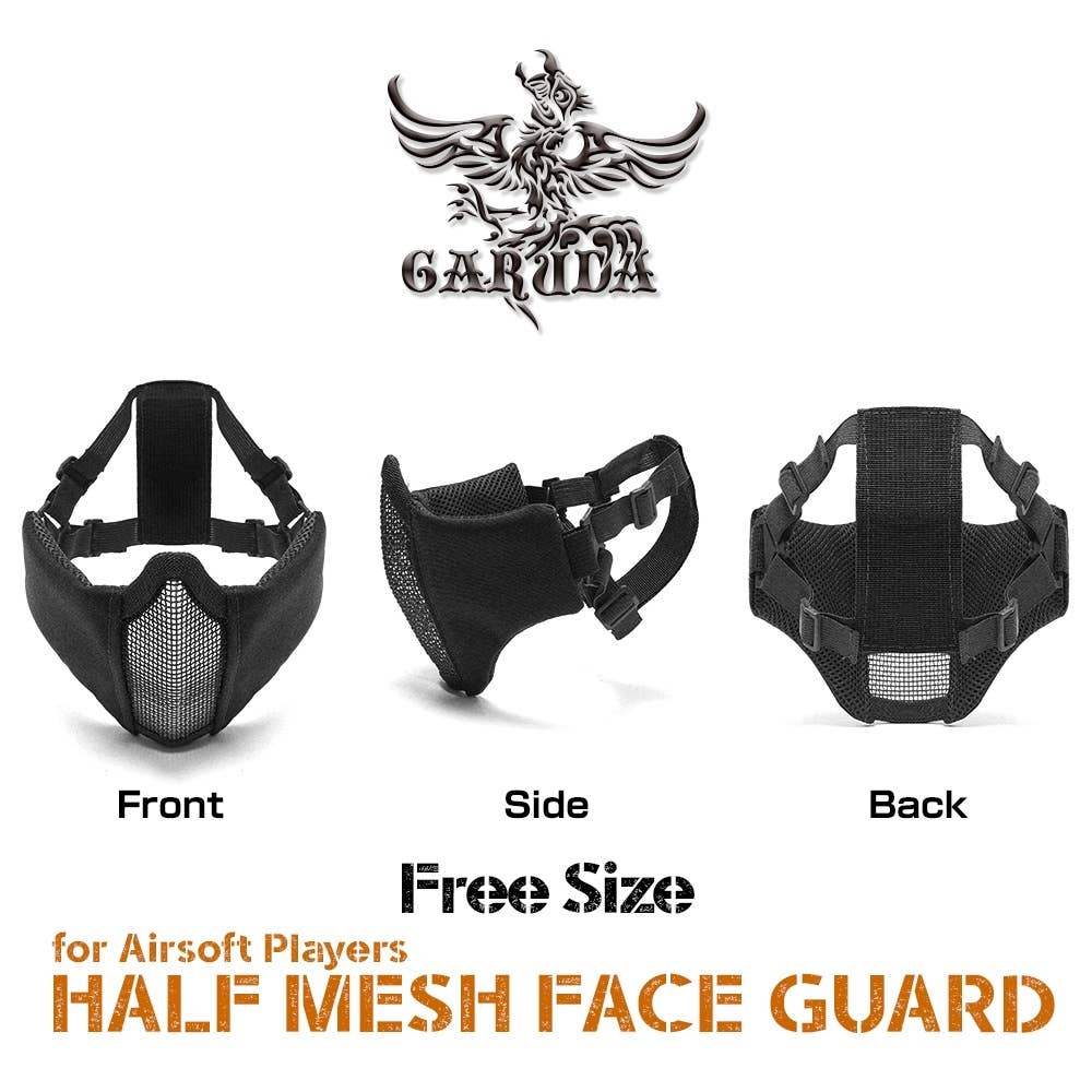 Half Shell Guard Half Mesh Face Guard TAN | HLJ.com