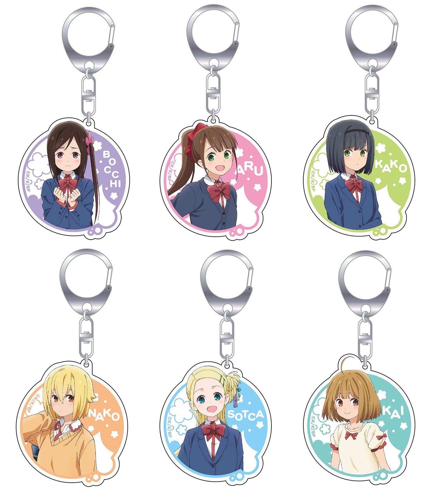 AmiAmi [Character & Hobby Shop]  Hitori Bocchi no Marumaru Seikatsu Deka  Keychain Bocchi Hitori(Released)