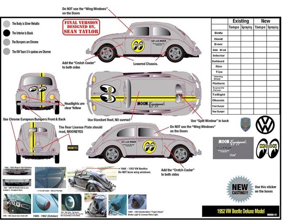 Mooneyes 1952 VW Beetle Deluxe Model | HLJ.com