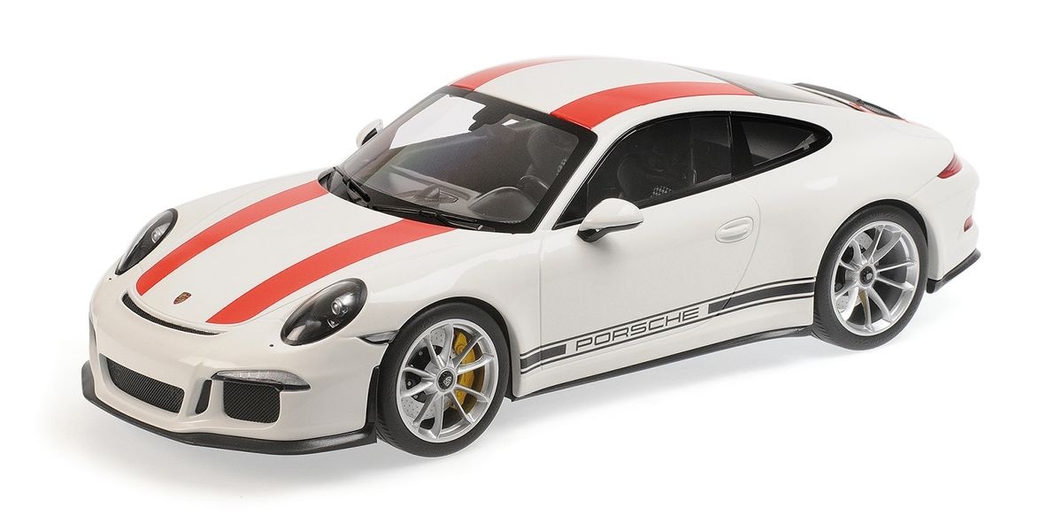 【爆売りセール開催中！】 Porsche HLJ.com | Stripe Red & White (2016) 911R ミニカー