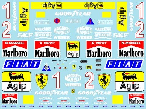 Ferrari 641/2 Sponsorship Decal | HLJ.com