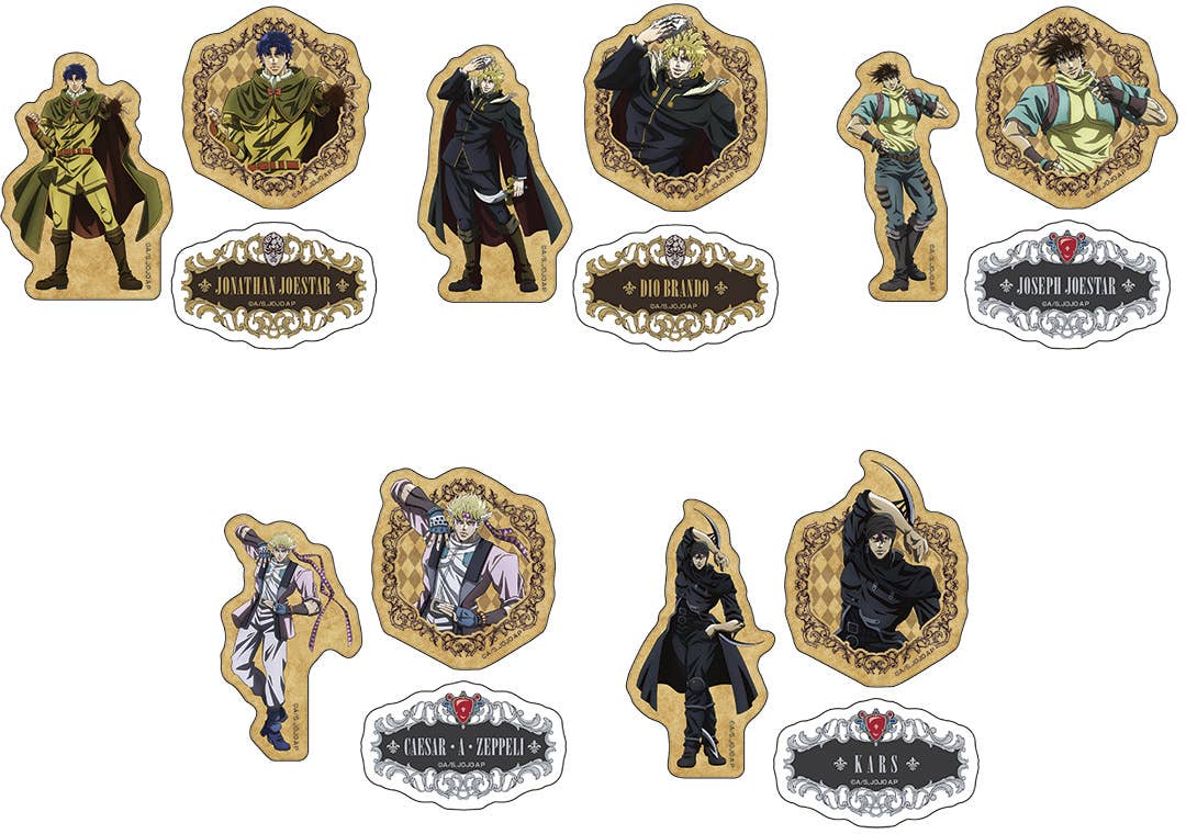 JoJo's Bizarre Adventure: Newly Drawn Die Cut Sticker Collection