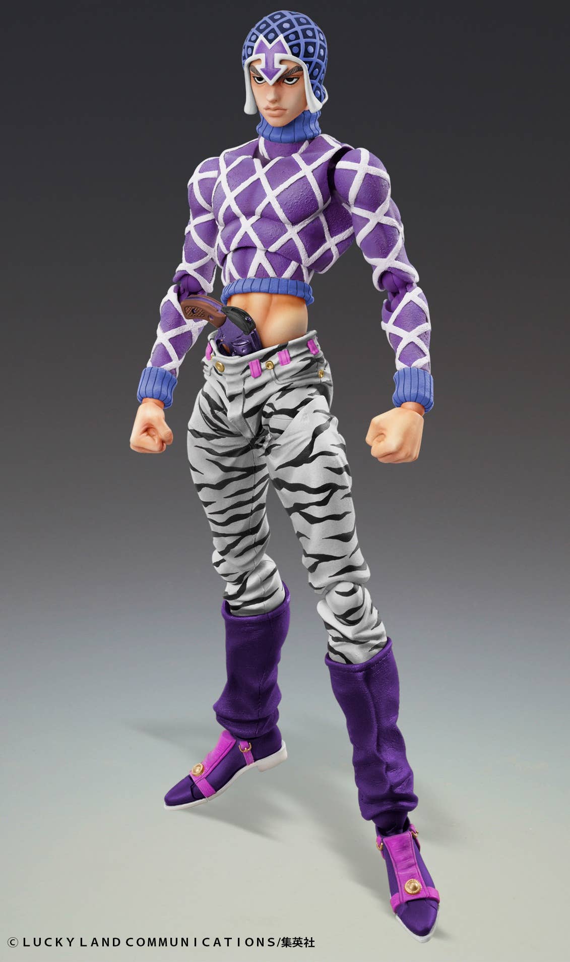 Medicos Entertainment Action Figure JoJo's Bizarre Adventure Parte 5 - Guido Mista Con Sex Pistols (16 Cm)