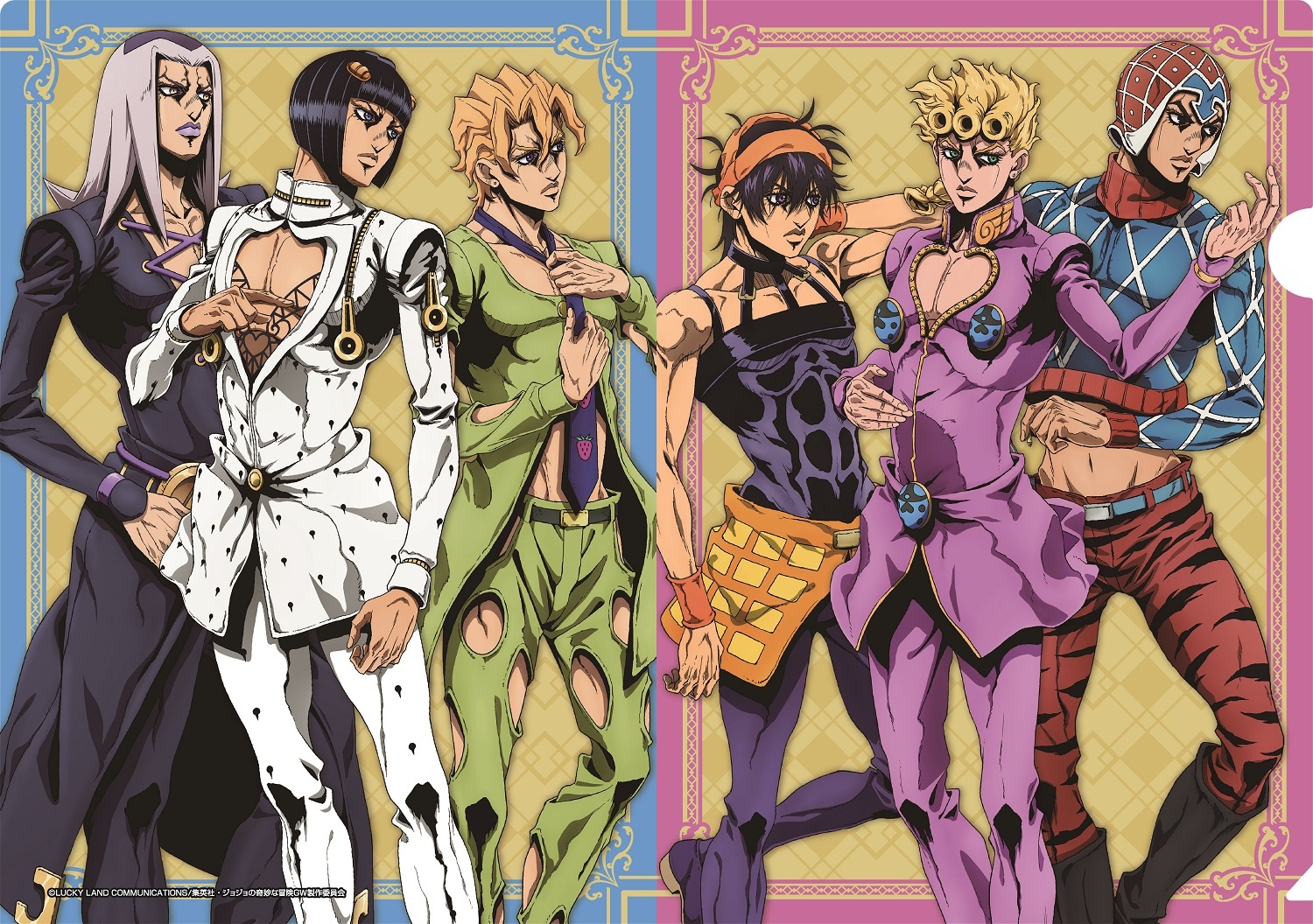 TV Anime JoJo's Bizarre Adventure: Golden Wind: AGF2019 Newly Drawn Clear File Set (Bucciarati Team Ver.) TV Anime JoJo's Bizarre Adventure: Golden Wind: AGF2019 Newly Drawn Clear File Set (Bucciarati Team Ver.)