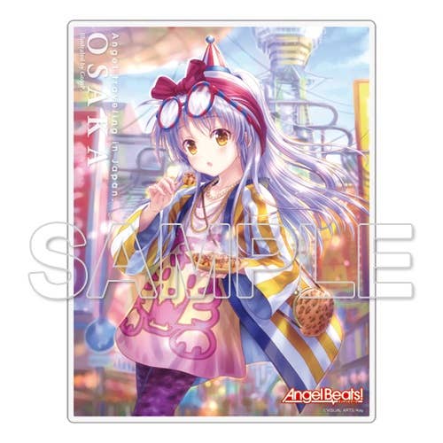 Angel Beats!: Traveling Tenshi-Chan Acrylic Stand & Postcard 10